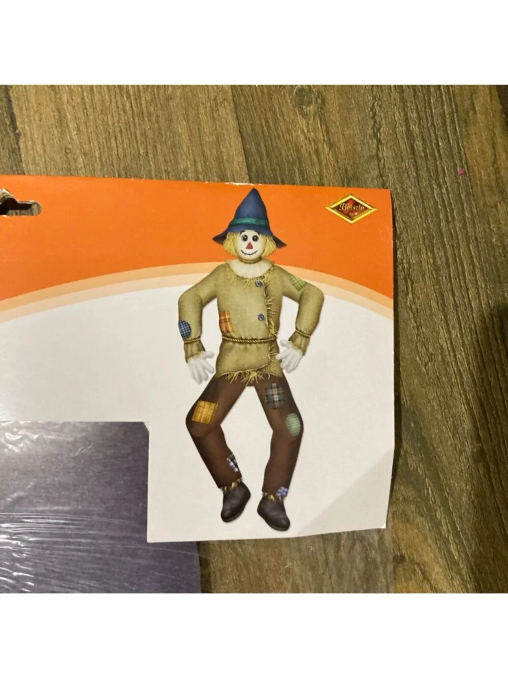 Vintage Beistle 2005 Fully Jointed 5 Ft Fall Halloween Scarecrow Door Wall Decor